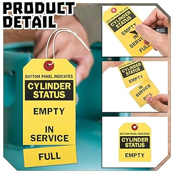 Tag♩ Amazon.com : Woanger Pack of 200 Cylinder Status Empty in